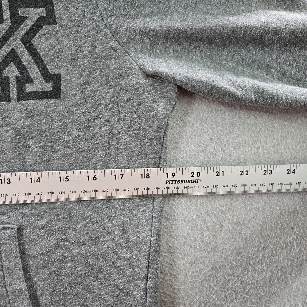 Victoria's Secret‎ PINK Women Sweatshirt M Gray Logo Long Sleeve